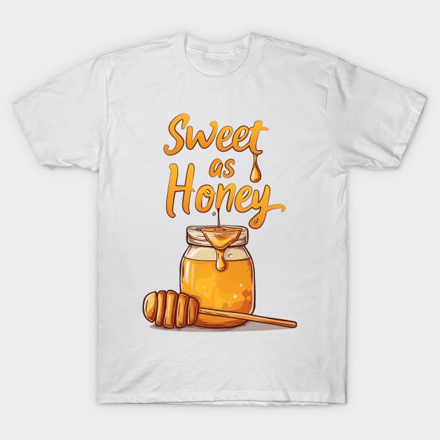 Valentine's Honey Jar: Sweet as Honey, Pop Art Style T-Shirt by YUED